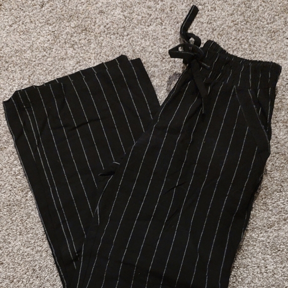 NWT Sienna Sky Black Pants with White Pinstripes - Picture 5 of 5